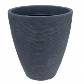 Comprar Maceta Conica Resina Gris 39X42Cm  Importacion 144046 al Mejor Precio