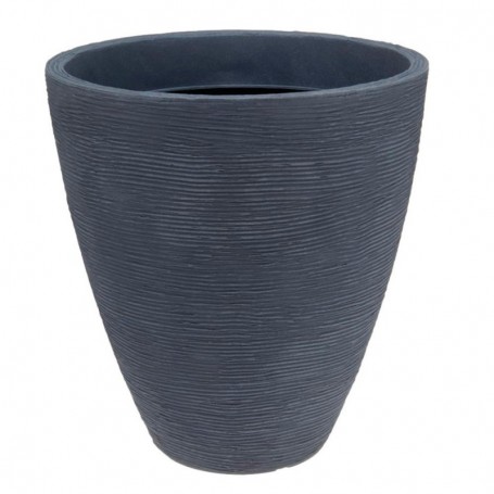 Comprar Maceta Conica Resina Gris 39X42Cm  Importacion 144046 al Mejor Precio