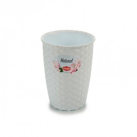Comprar Maceta Plastico Ratan Blanca 19 Cm  Stefanplast 144282 al Mejor Precio