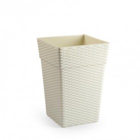 Comprar Maceta Rattan Alta 20 Cm Marfil  Plasticforte 35207 al Mejor Precio