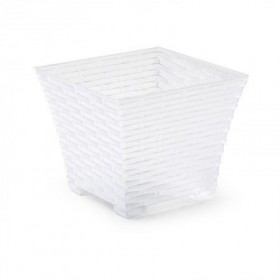 Comprar Maceta Rattan Cuadrada 15 Cm Transparente  Plasticforte 35213 al Mejor Precio