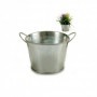 Comprar Macetero Asas Zinc 20X27,5X10,5 Cm  Ibergarden 144276 al Mejor Precio