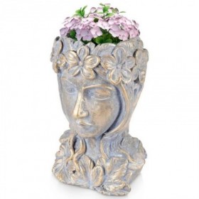Comprar Macetero Cabeza Mujer 20X19,5X32 Cm  Importacion 146120 al Mejor Precio