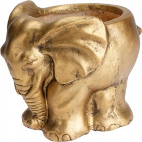 Comprar Macetero Elefante Dorado 27,5X22X26 Cm  Importacion 146111 al Mejor Precio