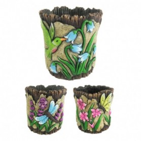 Comprar Macetero Madera Flores/Insectos Surtidos  Fedor 146022 al Mejor Precio