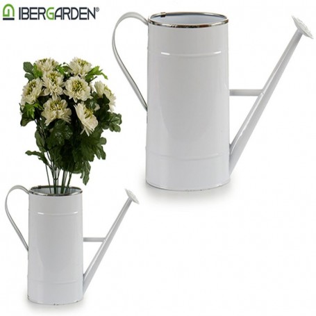 Comprar Macetero Regadera Blanca 38X10,5X24 Cm  Ibergarden 144289 al Mejor Precio
