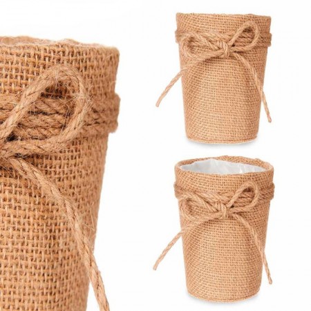 Comprar Macetero Tela Saco Lazo 10X10 Cm  Ibergarden 144293 al Mejor Precio