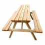 Comprar Mesa 180X170 + 2 Bancos Abatibles Madera 6 Plazas  Forest 208509 al Mejor Precio