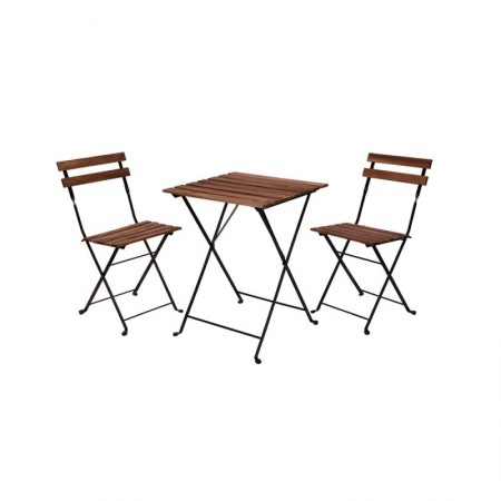 Comprar Mesa 60X60 + 2 Sillas Madera Metal Conjunto Importacion 206952 al Mejor Precio