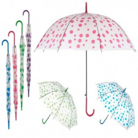 Comprar Paraguas Transparente Lunares 72 Cm  Arteregal 28030 al Mejor Precio
