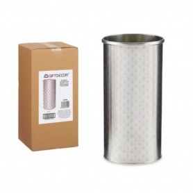 Comprar Paraguero Metal Plata Rombos 22X43,8 Cm  Giftdecor 15101 al Mejor Precio