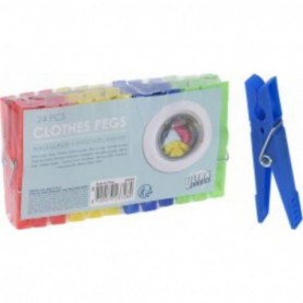 Comprar Pinzas Ropa Plastico 7,6 Cm Lote 24 Ultraclean 31063 al Mejor Precio