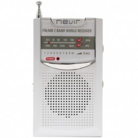 Comprar Radio Pilas Am/Fm 136 Plata   Nevir 809014 al Mejor Precio