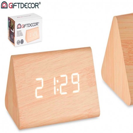 Comprar Reloj Sobremesa Madera 8X11,7 Cm  Giftdecor 262789 al Mejor Precio