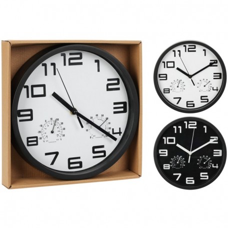 Comprar Reloj Termometro Humedad 25 Cm Blanco  Importacion 262758 al Mejor Precio