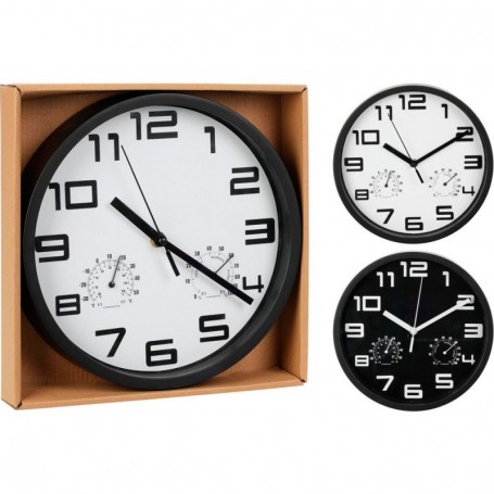 Comprar Reloj Termometro Humedad 25 Cm Negro  Importacion 262759 al Mejor Precio