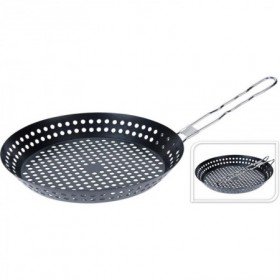 Comprar Sarten Agujeros Plegable Esmaltada 24 Cm  Bbq 50045 al Mejor Precio