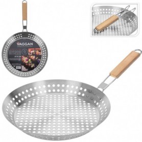 Comprar Sarten Barbacoa Plegable Agujeros 30Cm  Vaggan 50043 al Mejor Precio