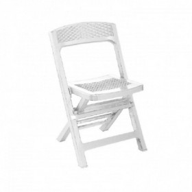 Comprar Silla Plegable Resina Asso Blanca  Progarden 206956 al Mejor Precio