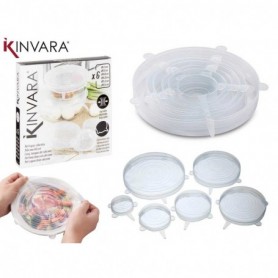 Comprar Tapas Ajustables Silicona 6 Piezas Juego Kinvara 20210 al Mejor Precio
