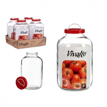Comprar Tarro Bote Vidrio Asa 8 Litros  Vivalto 20487 al Mejor Precio