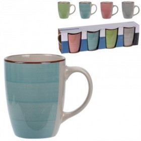 Comprar Tazas Mug Loza 24Cl Colores Lote 4 Excellent 257090 al Mejor Precio