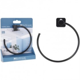 Comprar Toallero Anilla Metal Negro 18 Cm  Blister Bathroom 173040 al Mejor Precio