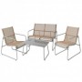 Comprar Tresillo Metal Txt 4 Piezas Conjunto Importacion 206810 al Mejor Precio