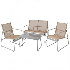 Comprar Tresillo Metal Txt 4 Piezas Conjunto Importacion 206810 al Mejor Precio