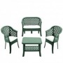 Comprar Tresillo Veranda Verde + Cojines Conjunto Progarden 206674 al Mejor Precio