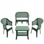 Comprar Tresillo Veranda Verde + Cojines Conjunto Progarden 206674 al Mejor Precio