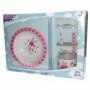 Comprar Vajilla Infantil Melamina 4 Piezas Rosa  Planet Baby 20059 al Mejor Precio