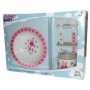 Comprar Vajilla Infantil Melamina 4 Piezas Rosa  Planet Baby 20059 al Mejor Precio