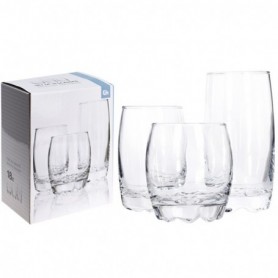 Comprar Vasos Vidrio 6X3 18 Piezas Juego Excellent 20394 al Mejor Precio