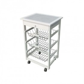 Comprar Verdulero Blanco 3 Cajones Cullera 76X47 Cm  Wurko 24034 al Mejor Precio