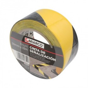 Comprar Cinta Señalizacion Amarilla Y Negra 50Mmx33M Miarco 304046 al Mejor Precio