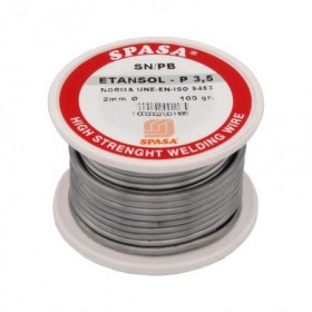 Comprar Estaño Plomo 3,5% 100Gr. 2Mm. Etansol Rollo Spasa 131016 al Mejor Precio