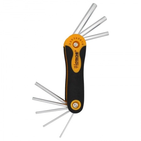 Comprar Llave Hexagonal Plegable 8 Medidas Set Hoteche 191258 al Mejor Precio