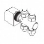 Kit válvula 3 vías batería estándar fancoil cassette FERROLI serie FCM 400. 400-4T