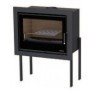 Insertable de leña negro 13000W