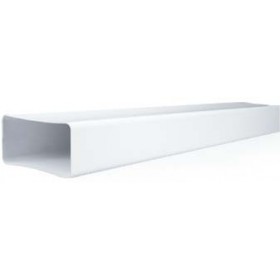 Conducto rectangular 220x55x3000mm PVC BLANCO