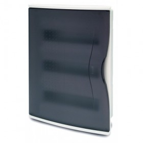 Caja distribución eléctrica de empotrar puerta transparente 36 módulos VOLTIMERC NV IP40