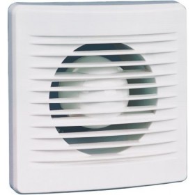 Extractor de baño frontal blanco con temporizador MERCAFAN MATIC A4 Ø100mm