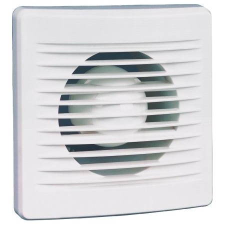 Extractor de baño frontal blanco con temporizador MERCAFAN MATIC A4 Ø100mm