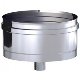 Colector de hollín con desagüe chimenea DINAK SW 316L Ø125mm