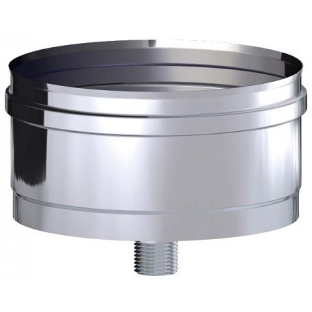 Colector de hollín con desagüe chimenea DINAK SW 316L Ø125mm