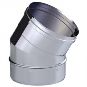 Codo 30º chimenea DINAK SW 316L Ø125mm