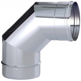 Codo 87º con inspección chimenea DINAK SW 316L Ø125mm