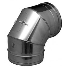 Codo 90º inspección chimenea DINAK SW 316L Ø175mm