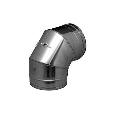 Codo 90º inspección chimenea DINAK SW 316L Ø175mm